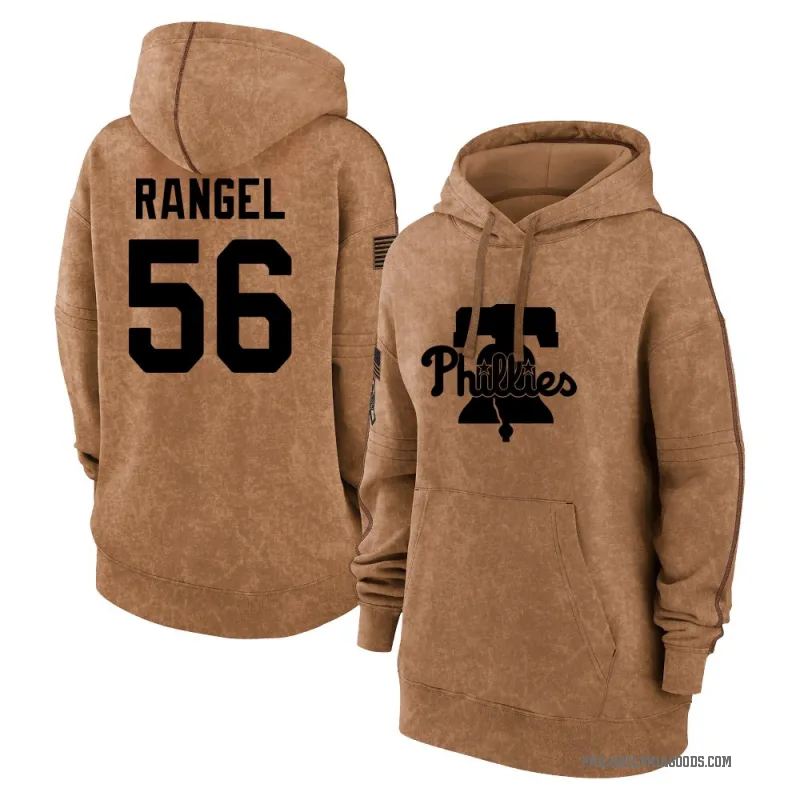 Alan Rangel Women's Brown Philadelphia Phillies 2023 Salute to Service Pullover Hoodie