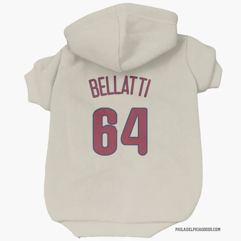 Andrew Bellatti  Cream Philadelphia Phillies  Cat & Dog Pet Hoodie