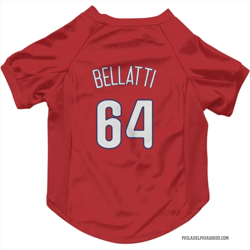 Andrew Bellatti  Red Philadelphia Phillies  Cat & Dog Pet Jersey
