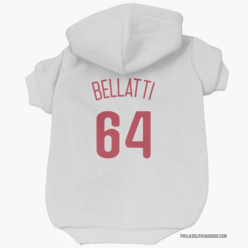 Andrew Bellatti  Scarlet Philadelphia Phillies  Cat & Dog Pet Hoodie