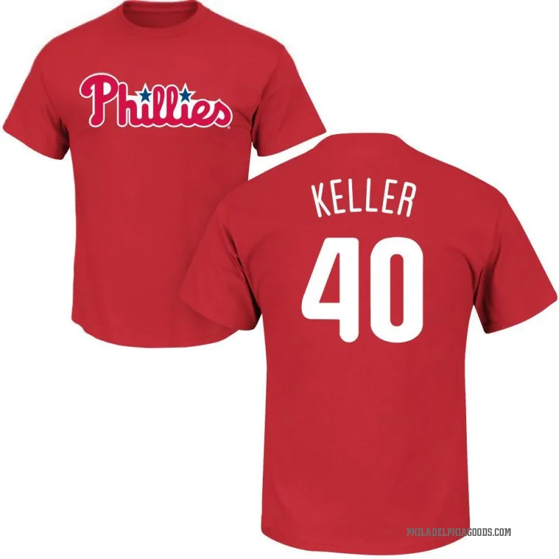 Brad Keller Youth Red Philadelphia Phillies Roster T-Shirt -