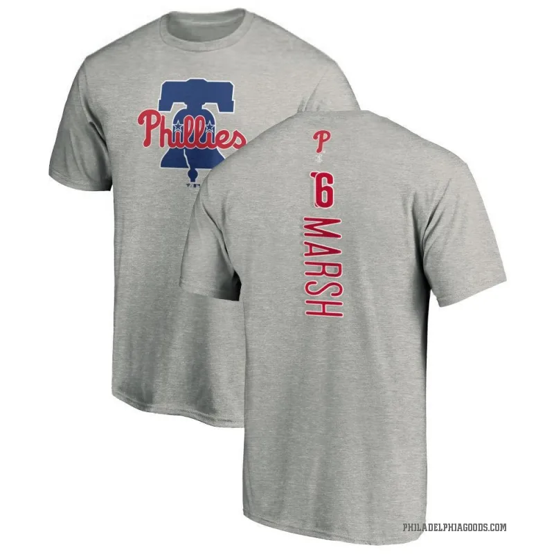 Brandon Marsh Youth Ash Philadelphia Phillies Backer T-Shirt -