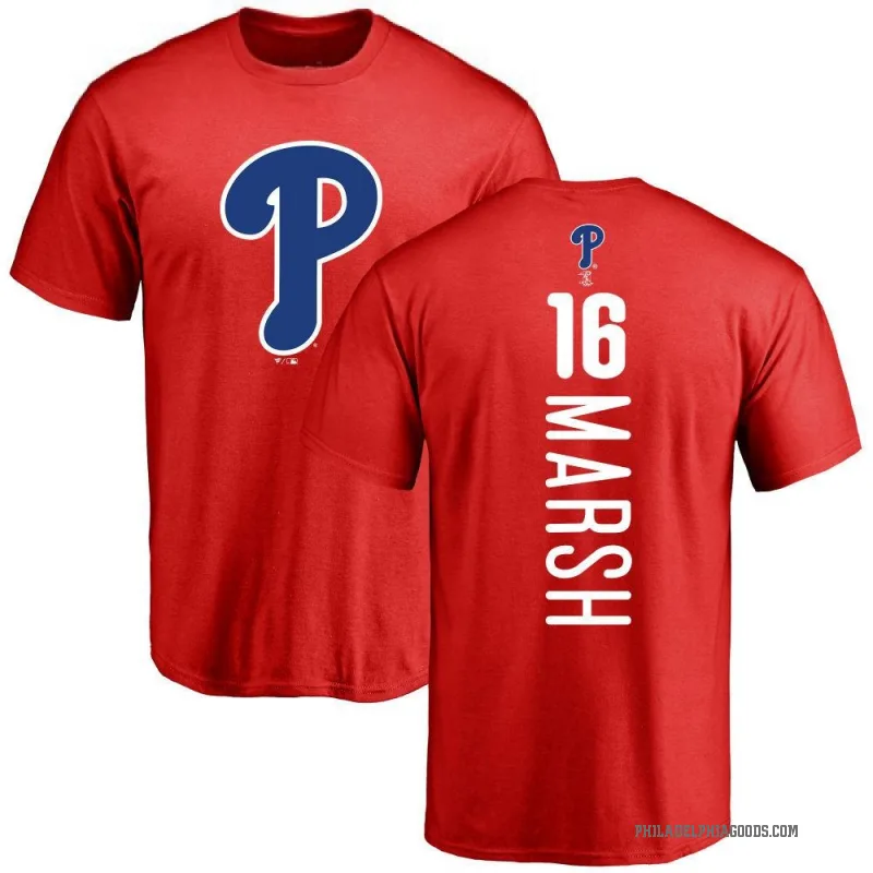Brandon Marsh Youth Red Philadelphia Phillies Backer T-Shirt -