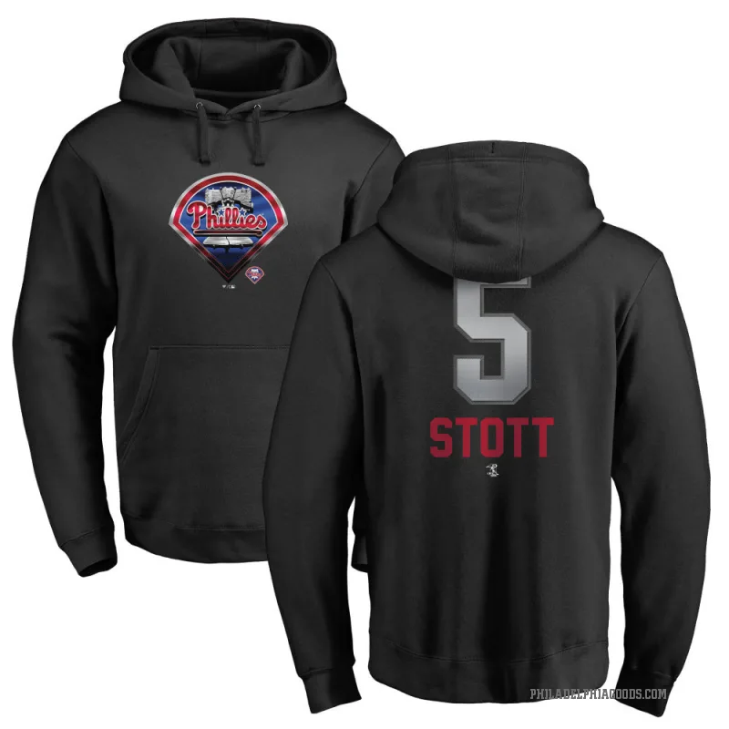 Bryson Stott Men's Black Philadelphia Phillies Branded Midnight Mascot Pullover Hoodie -