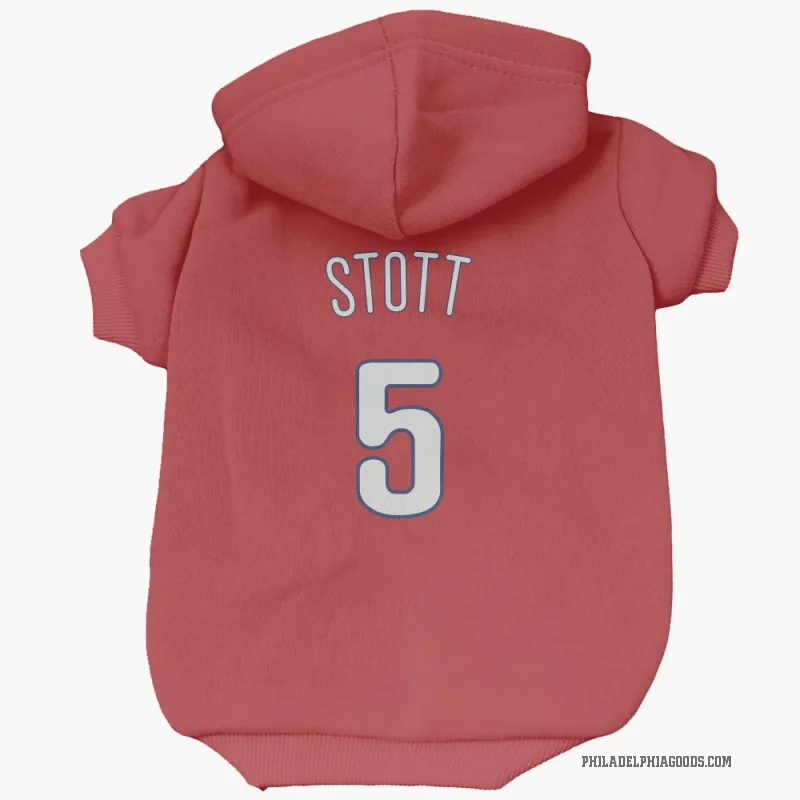 Bryson Stott  Red Philadelphia Phillies  Cat & Dog Pet Hoodie