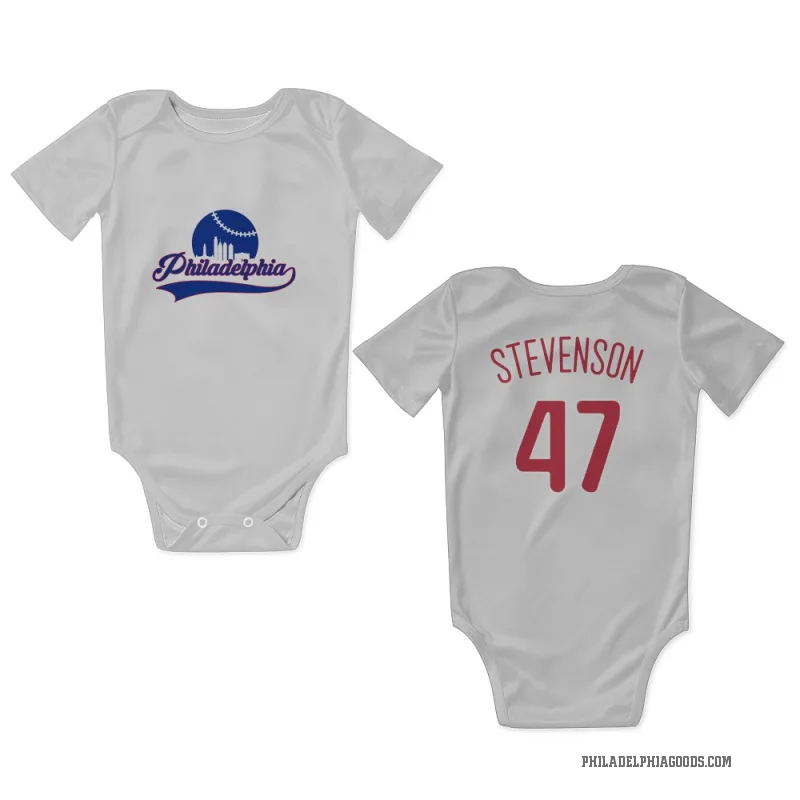 Cal Stevenson  Scarlet Philadelphia Phillies  Newborn & Infant Bodysuit