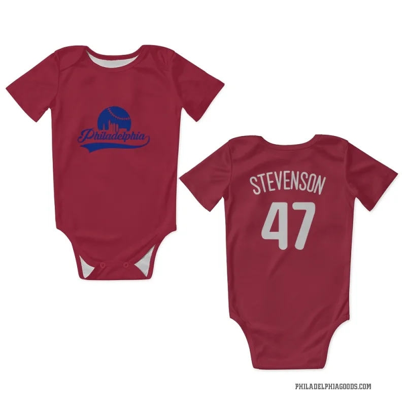 Cal Stevenson  White Philadelphia Phillies  Newborn & Infant Bodysuit
