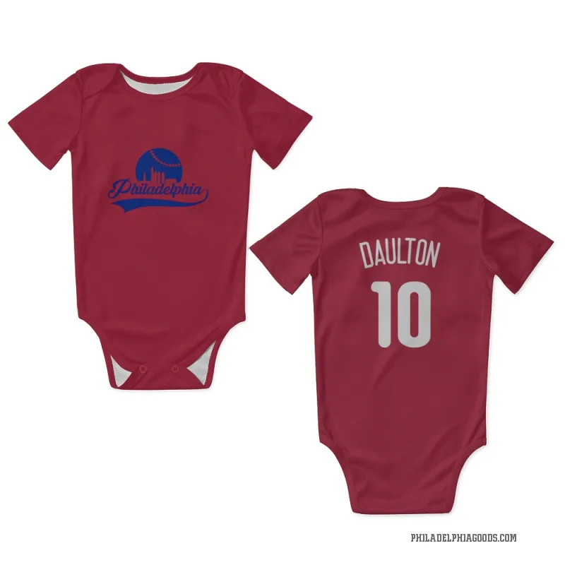 Darren Daulton  White Philadelphia Phillies  Newborn & Infant Bodysuit
