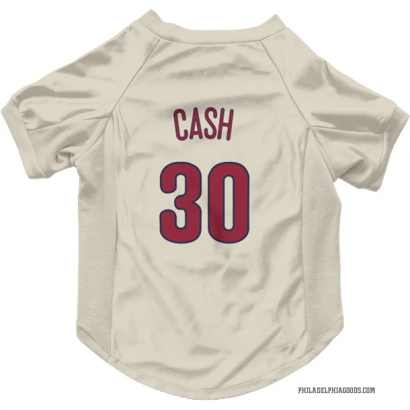 Dave Cash  Cream Philadelphia Phillies  Cat & Dog Pet Jersey