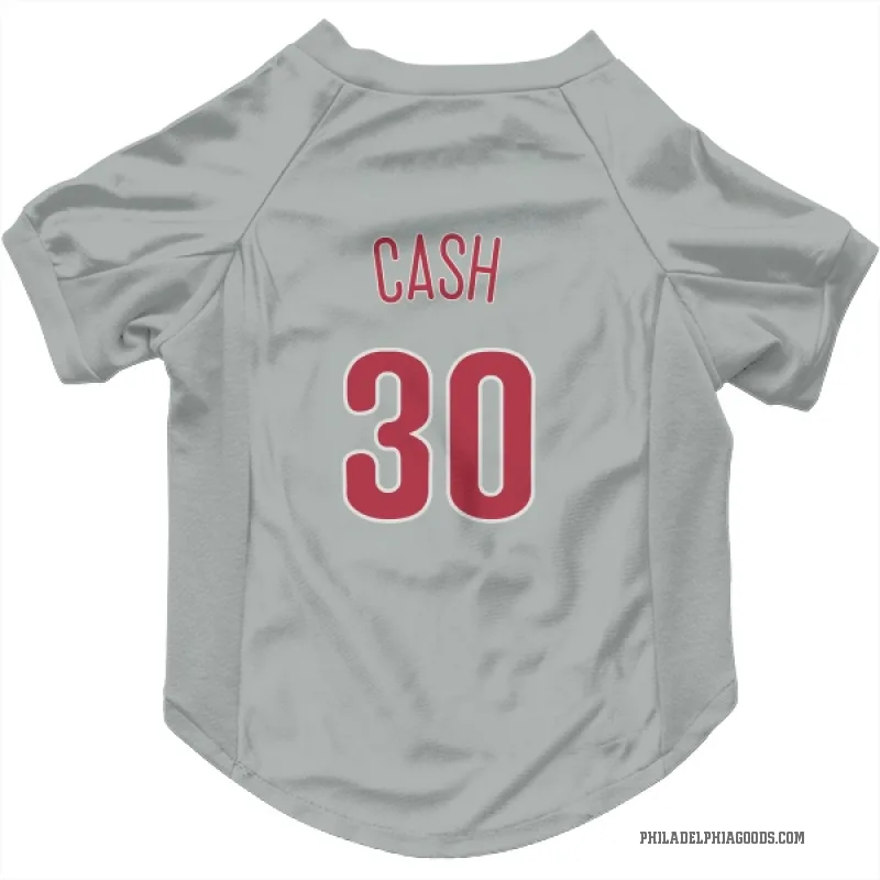 Dave Cash  Gray Philadelphia Phillies  Cat & Dog Pet Jersey