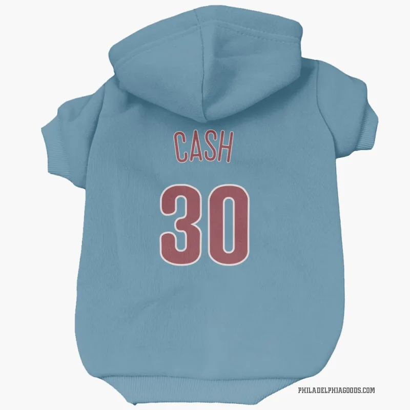 Dave Cash  Light Blue Philadelphia Phillies  Cat & Dog Pet Hoodie