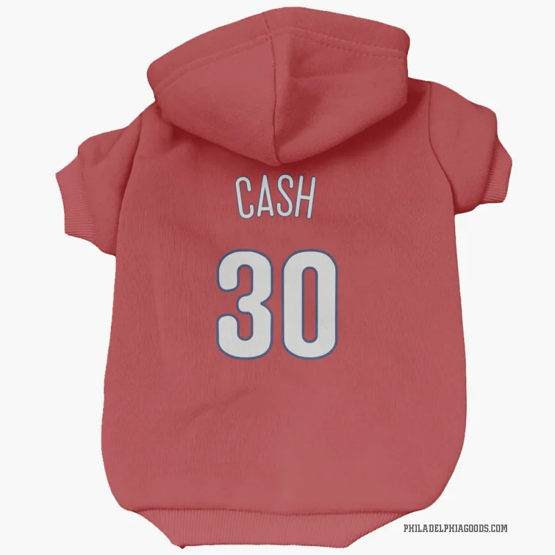 Dave Cash  Red Philadelphia Phillies  Cat & Dog Pet Hoodie
