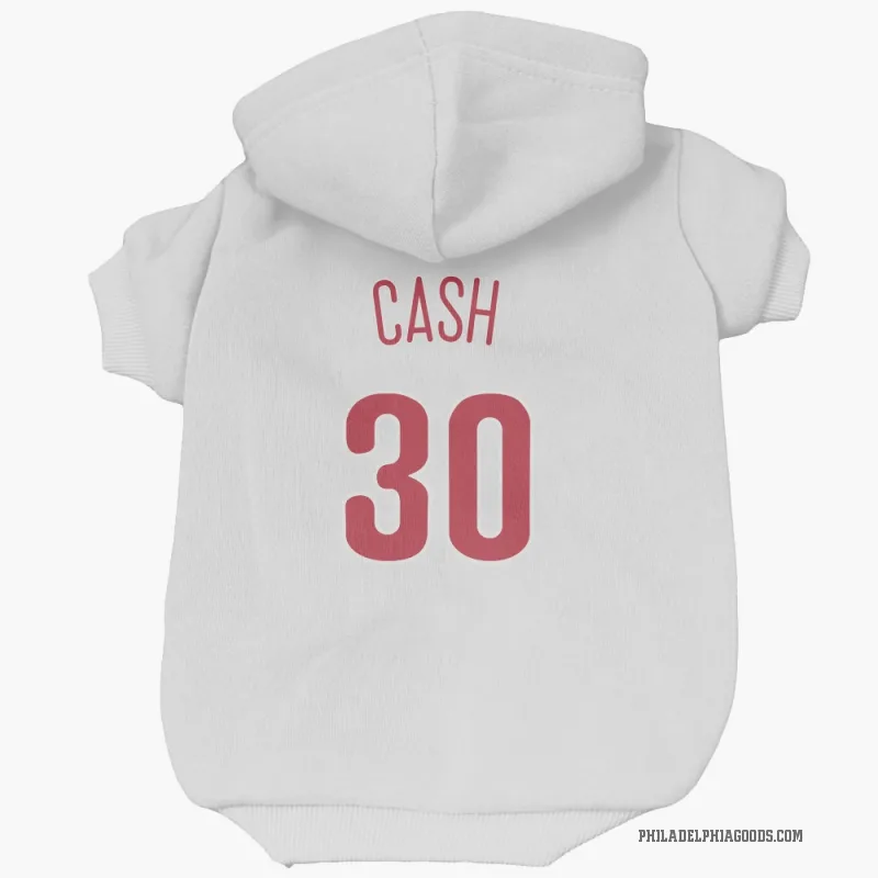 Dave Cash  Scarlet Philadelphia Phillies  Cat & Dog Pet Hoodie