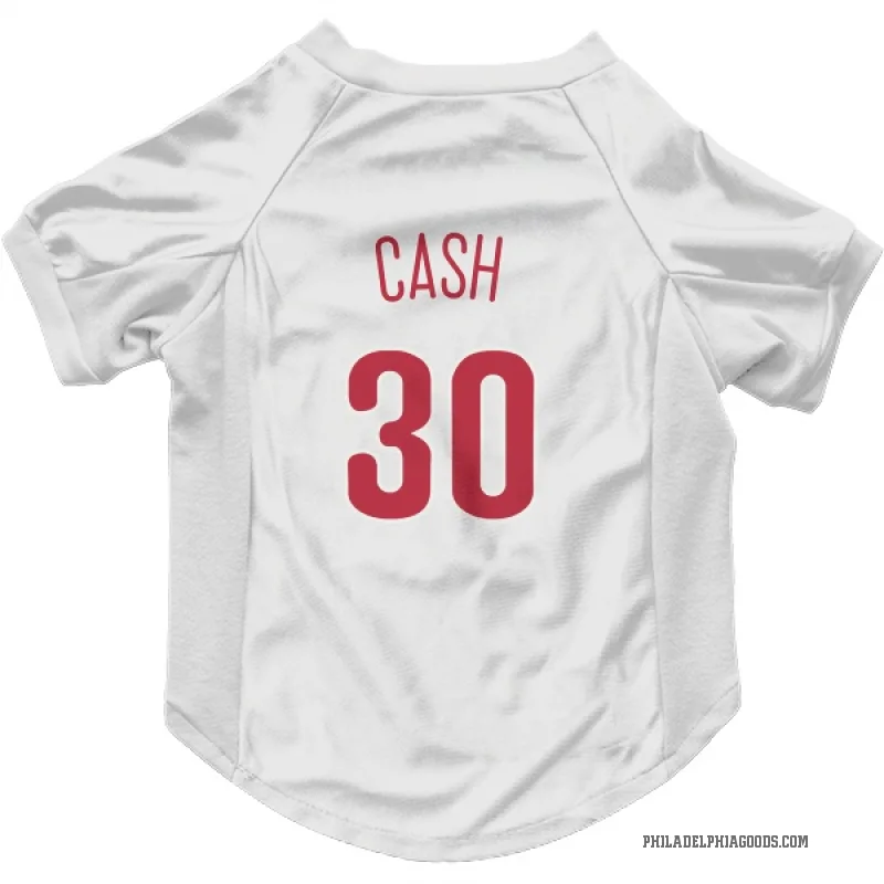 Dave Cash  Scarlet Philadelphia Phillies  Cat & Dog Pet Jersey