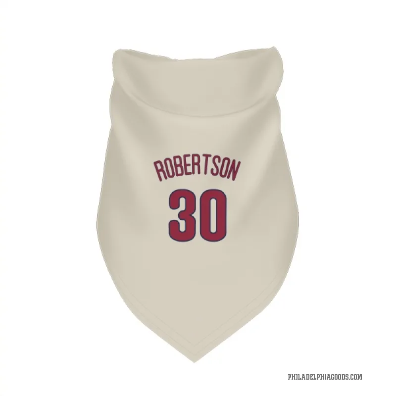 David Robertson  Cream Philadelphia Phillies  Cat & Dog Pet Bandana