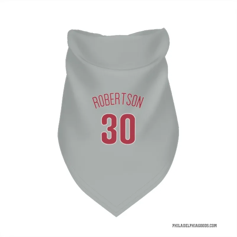 David Robertson  Gray Philadelphia Phillies  Cat & Dog Pet Bandana