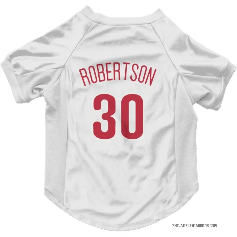 David Robertson  Scarlet Philadelphia Phillies  Cat & Dog Pet Jersey