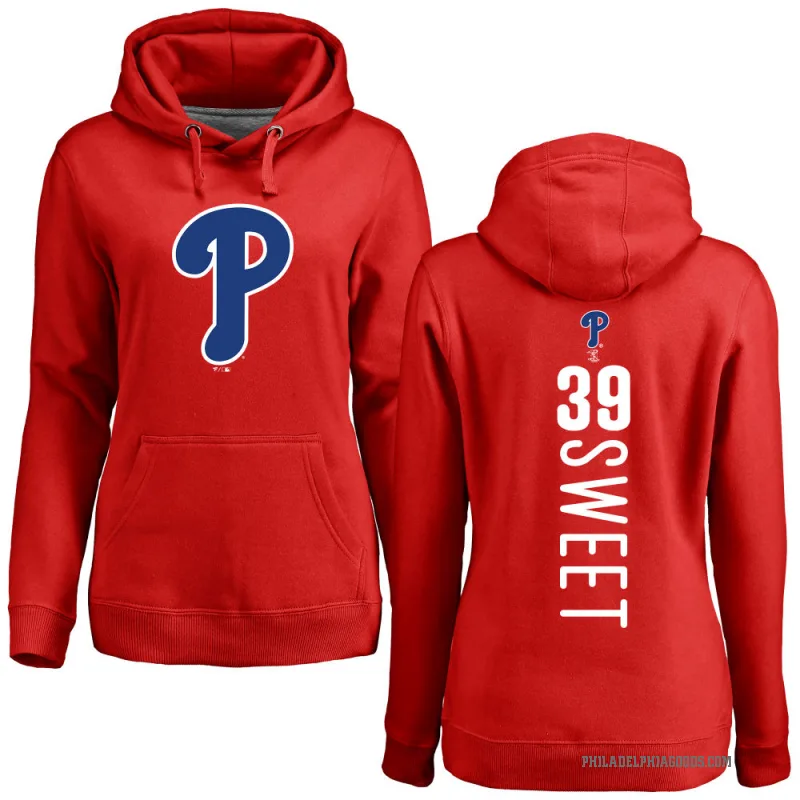 Devin Sweet Women's Red Philadelphia Phillies Backer Pullover Hoodie