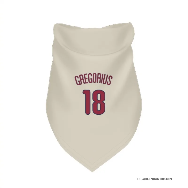 Didi Gregorius  Cream Philadelphia Phillies  Cat & Dog Pet Bandana