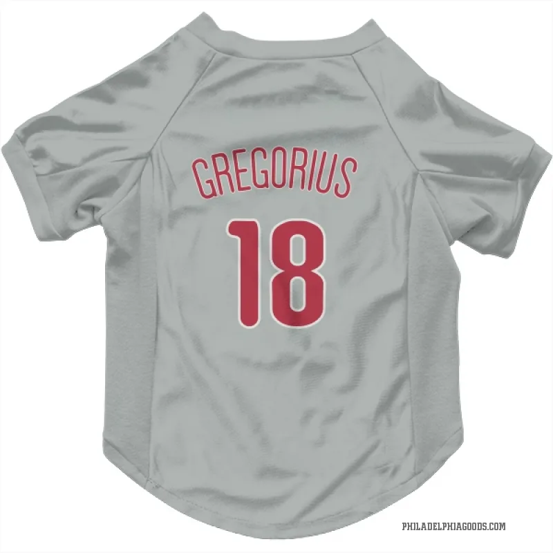 Didi Gregorius  Gray Philadelphia Phillies  Cat & Dog Pet Jersey