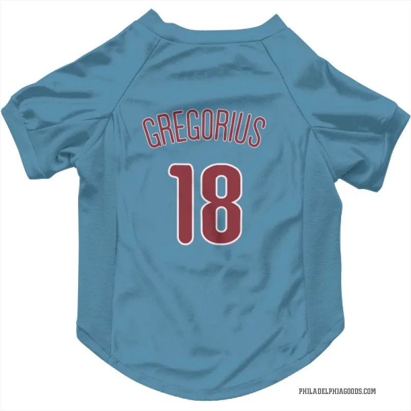 Didi Gregorius  Light Blue Philadelphia Phillies  Cat & Dog Pet Jersey