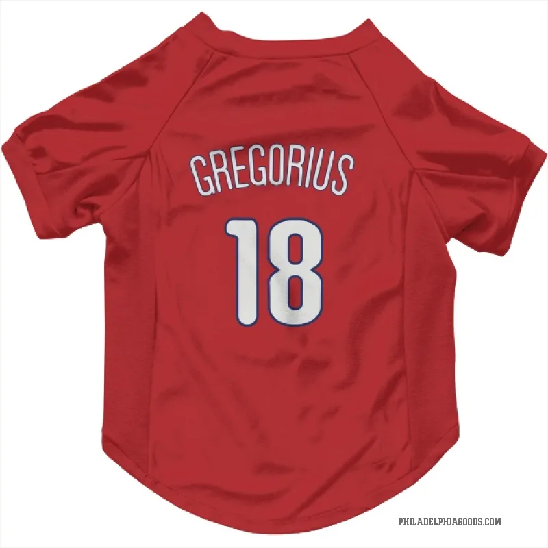 Didi Gregorius  Red Philadelphia Phillies  Cat & Dog Pet Jersey