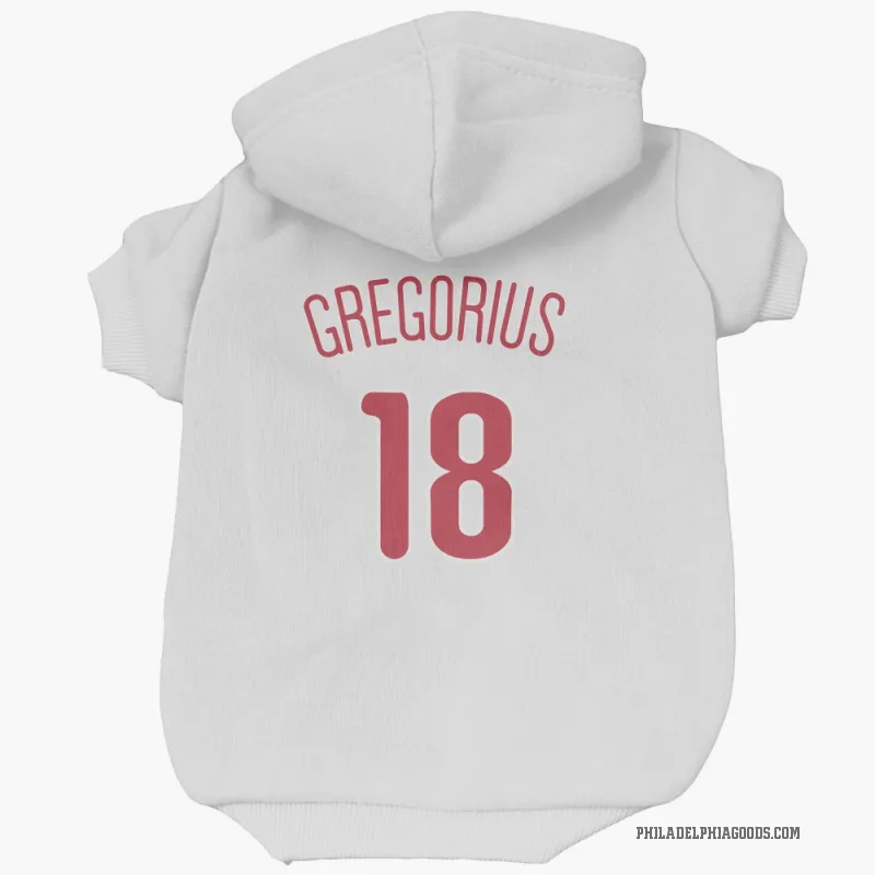 Didi Gregorius  Scarlet Philadelphia Phillies  Cat & Dog Pet Hoodie