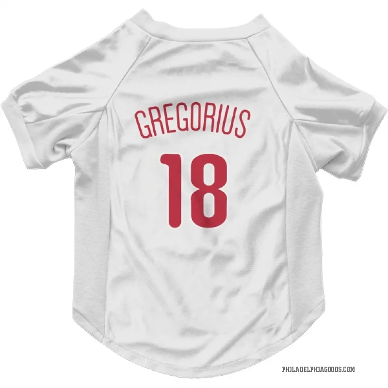 Didi Gregorius  Scarlet Philadelphia Phillies  Cat & Dog Pet Jersey