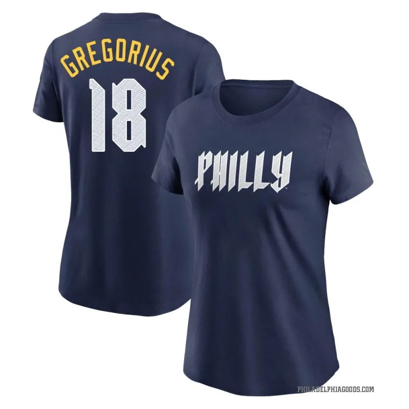 Didi Gregorius Women's Navy Philadelphia Phillies 2024 City Connect Fuse T-Shirt