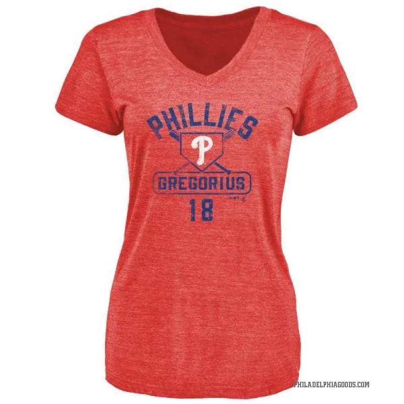Didi Gregorius Women's Red Philadelphia Phillies Base Runner T-Shirt -