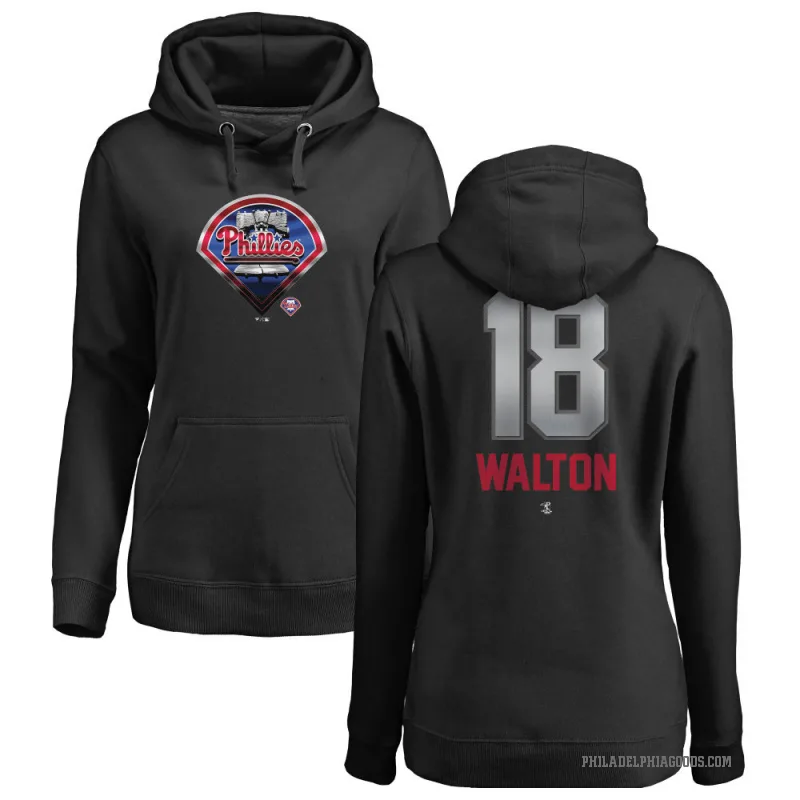 Donovan Walton Women's Black Philadelphia Phillies Branded Midnight Mascot Pullover Hoodie -