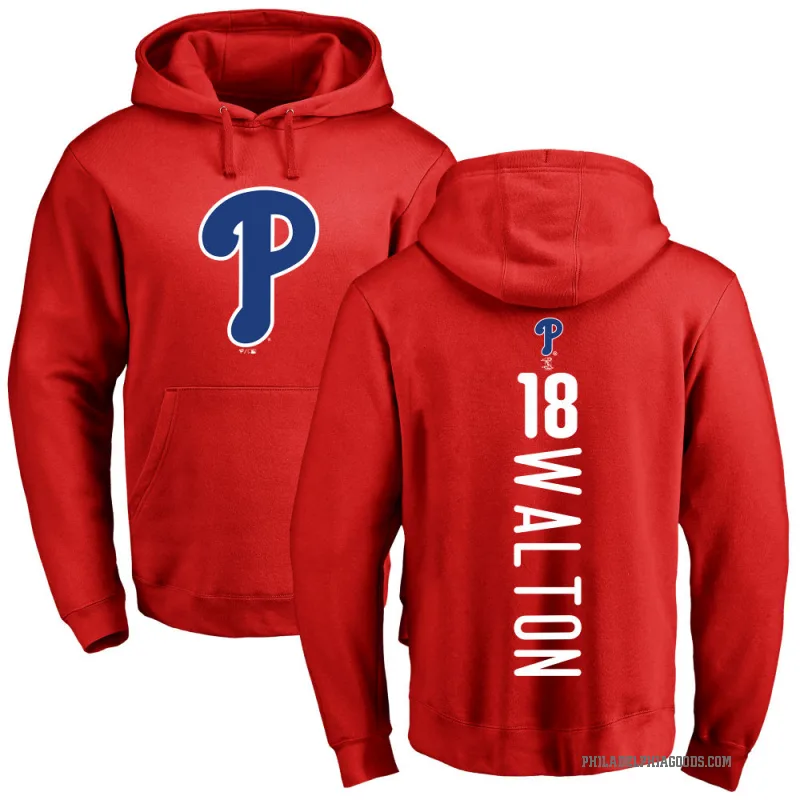 Donovan Walton Youth Red Philadelphia Phillies Backer Pullover Hoodie