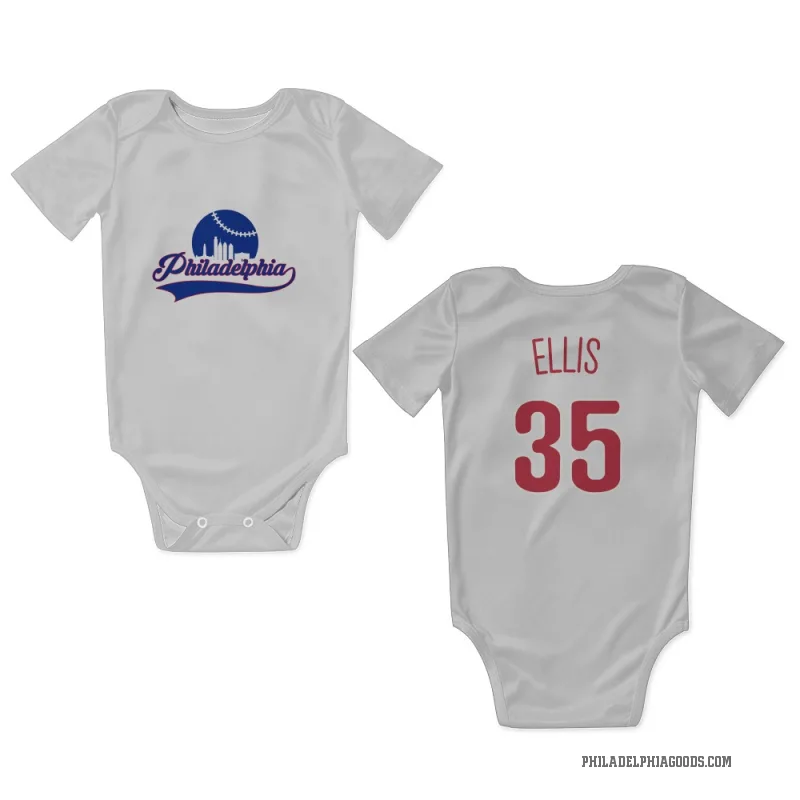 Drew Ellis  Scarlet Philadelphia Phillies  Newborn & Infant Bodysuit