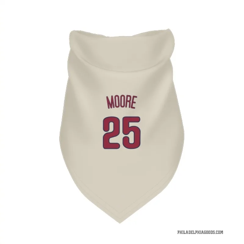 Dylan Moore  Cream Philadelphia Phillies  Cat & Dog Pet Bandana