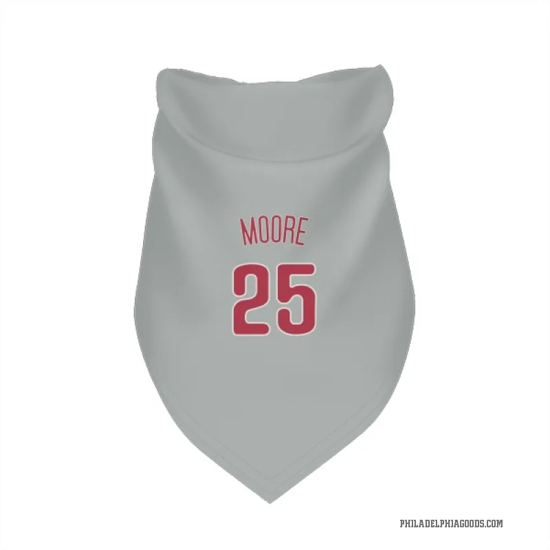 Dylan Moore  Gray Philadelphia Phillies  Cat & Dog Pet Bandana
