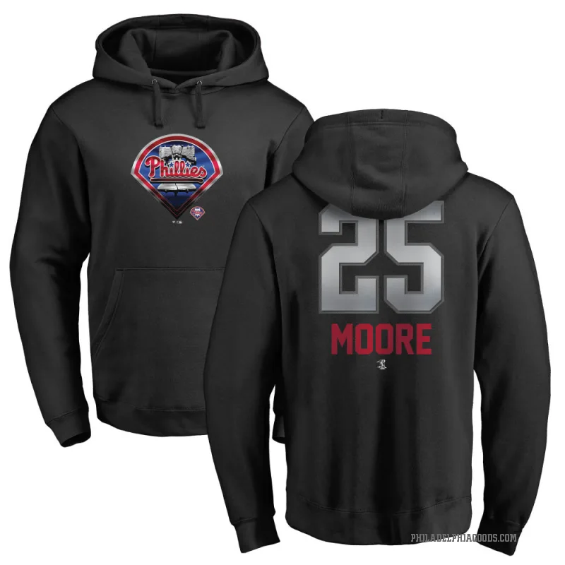 Dylan Moore Men's Black Philadelphia Phillies Branded Midnight Mascot Pullover Hoodie -