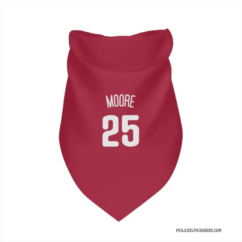 Dylan Moore  White Philadelphia Phillies  Cat & Dog Pet Bandana