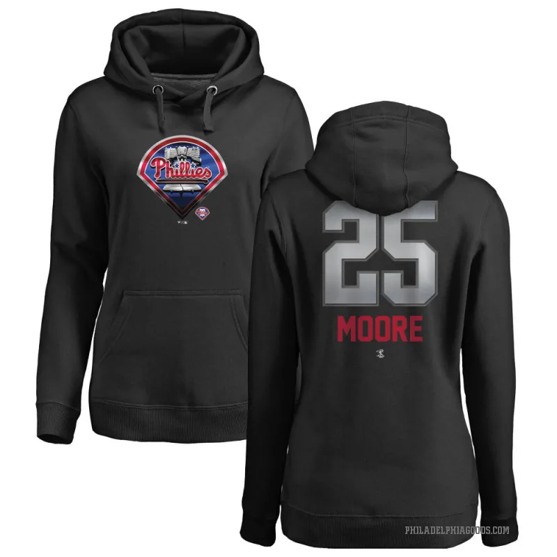 Dylan Moore Women's Black Philadelphia Phillies Branded Midnight Mascot Pullover Hoodie -