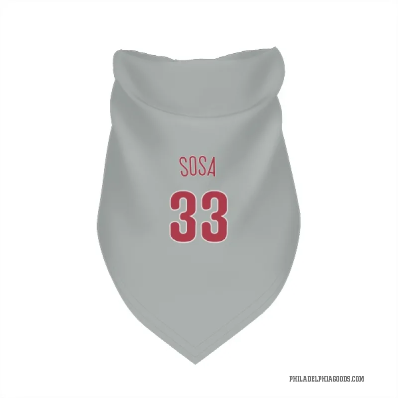Edmundo Sosa  Gray Philadelphia Phillies  Cat & Dog Pet Bandana