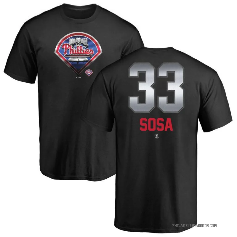 Edmundo Sosa Men's Black Philadelphia Phillies Midnight Mascot T-Shirt -