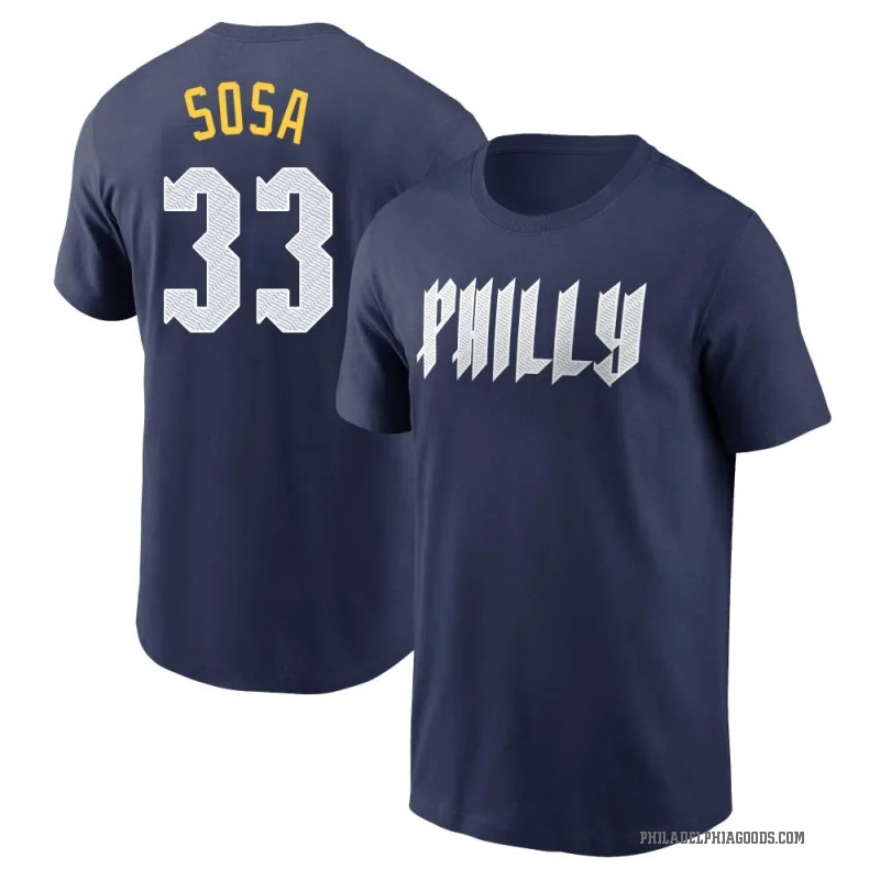 Edmundo Sosa Men's Navy Philadelphia Phillies 2024 City Connect Fuse T-Shirt
