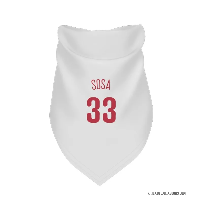 Edmundo Sosa  Scarlet Philadelphia Phillies  Cat & Dog Pet Bandana