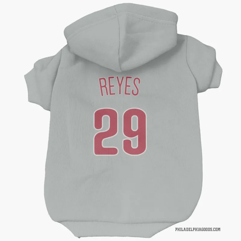 Felix Reyes  Gray Philadelphia Phillies  Cat & Dog Pet Hoodie