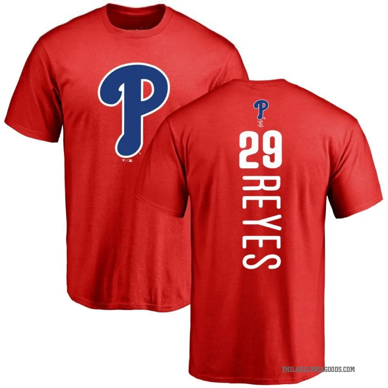 Felix Reyes Men's Red Philadelphia Phillies Backer T-Shirt -