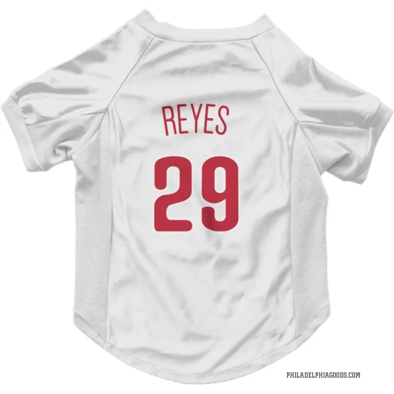 Felix Reyes  Scarlet Philadelphia Phillies  Cat & Dog Pet Jersey