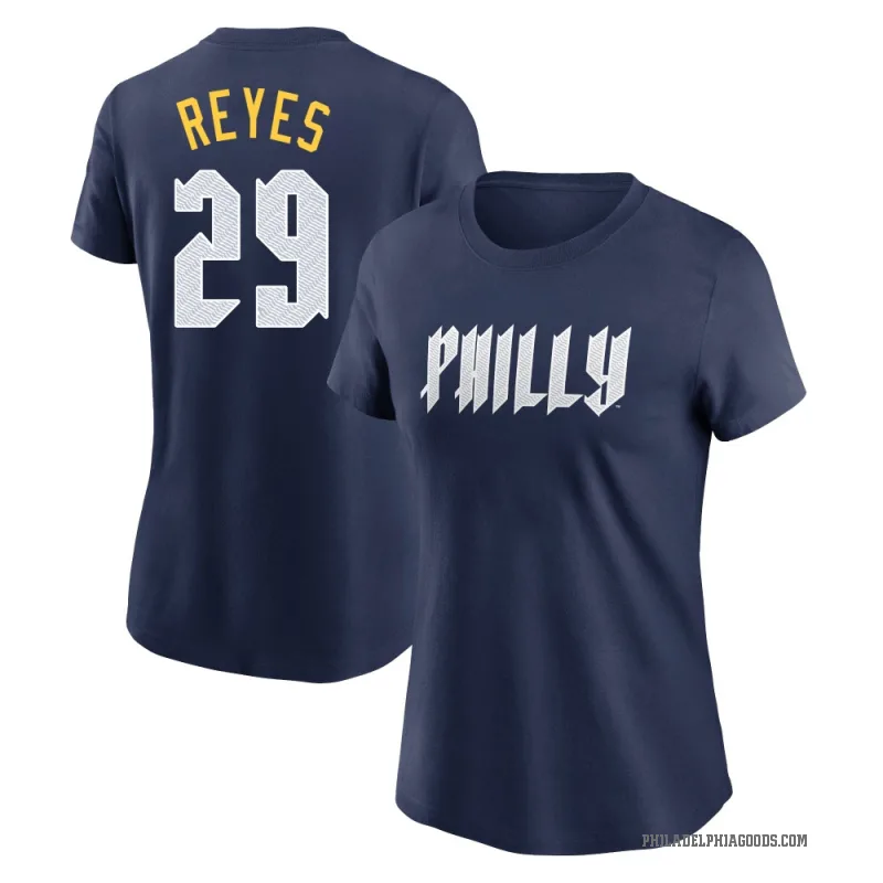 Felix Reyes Women's Navy Philadelphia Phillies 2024 City Connect Fuse T-Shirt