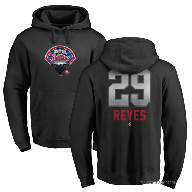Felix Reyes Youth Black Philadelphia Phillies Branded Midnight Mascot Pullover Hoodie -