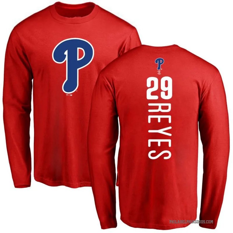 Felix Reyes Youth Red Philadelphia Phillies Backer Long Sleeve T-Shirt -