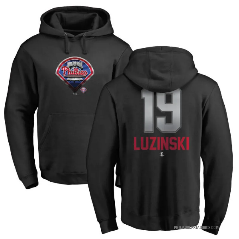 Greg Luzinski Youth Black Philadelphia Phillies Branded Midnight Mascot Pullover Hoodie -