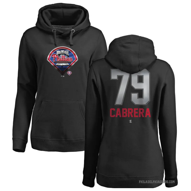 Jean Cabrera Women's Black Philadelphia Phillies Branded Midnight Mascot Pullover Hoodie -